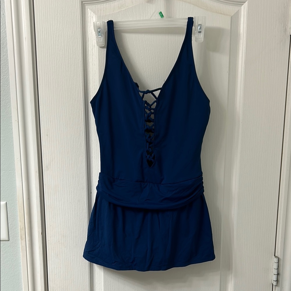 Bleu Rod Beattie Navy One-Piece Swimsuit